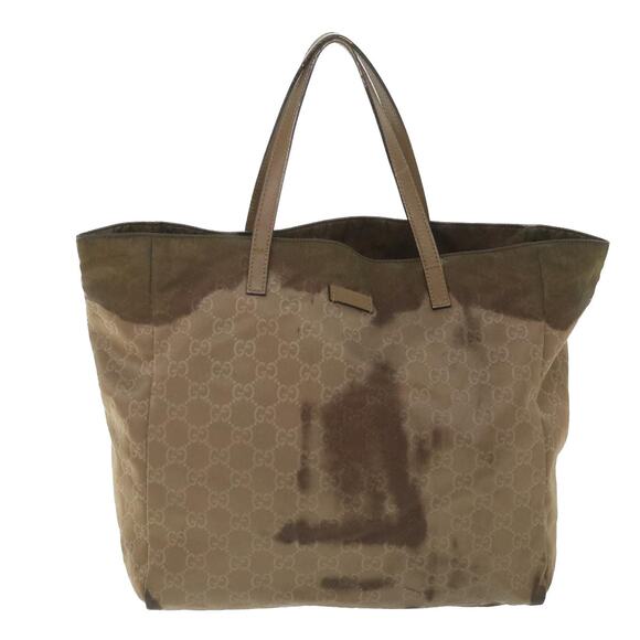 GUCCI GG Canvas Tote Bag Brown - Picture 2 of 12